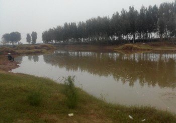 沁河韩原村抽沙坑