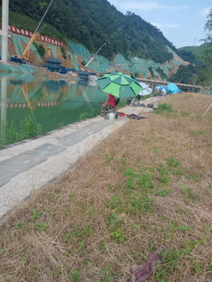 右边上游钓友。