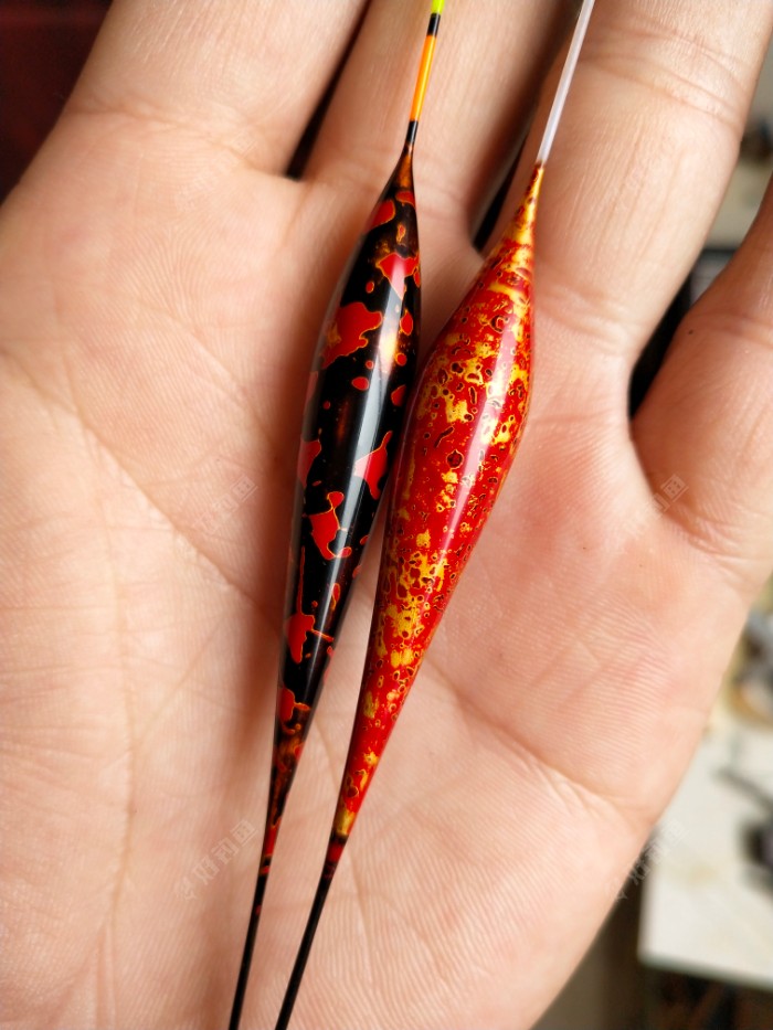 手作芦苇大漆鱼漂做漆不易坚持吧少年