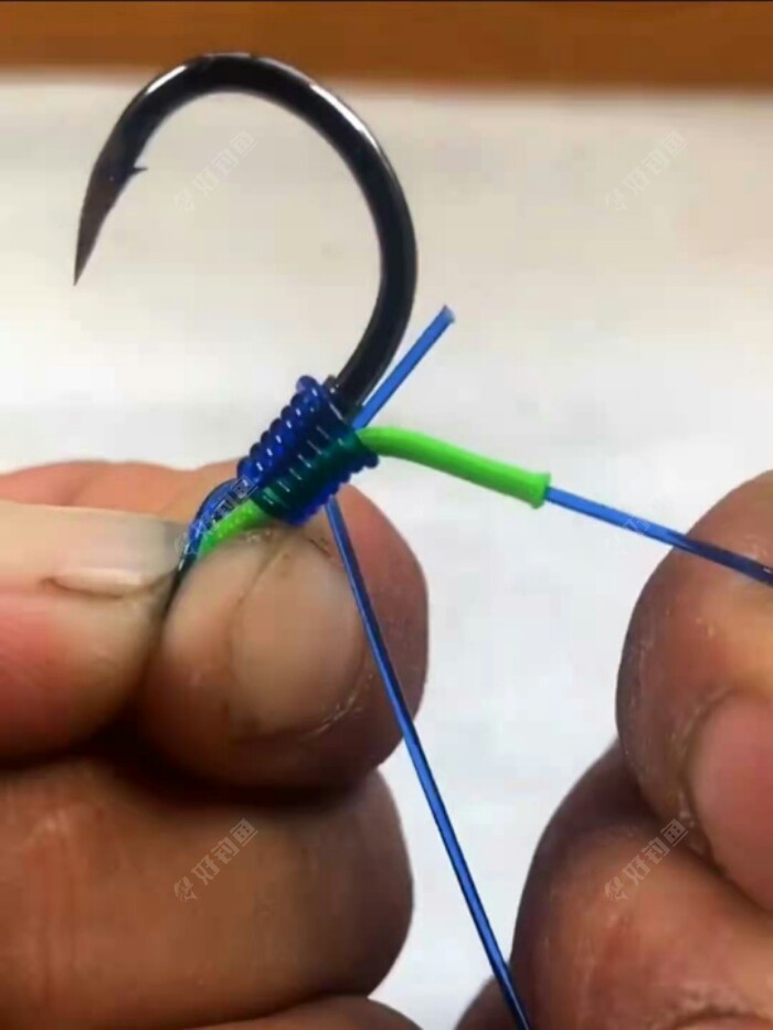 曹哥制作单钩通线大物双铅线组制作过程