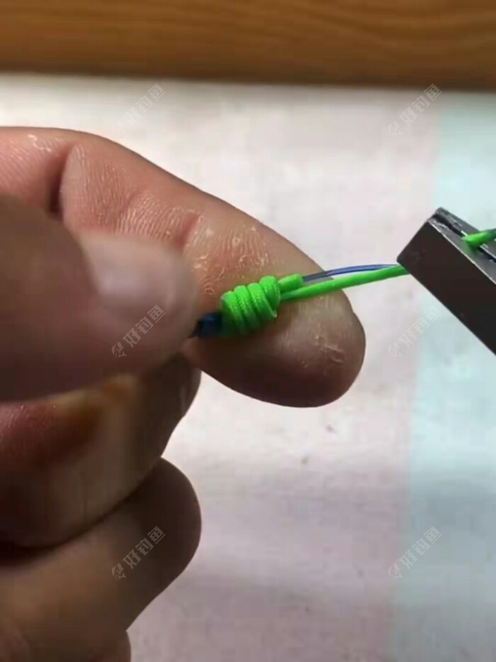 大物线组制作之加固竿稍结对接主线